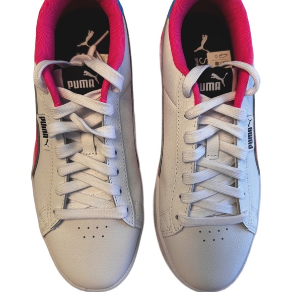 NEW WITHOUT TAGS- Puma Jada white - flue pink- SIZE 9.5 - Picture 3 of 4